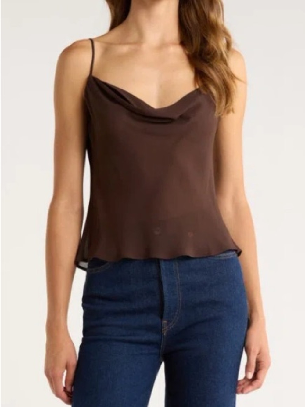 Reformation Astra Floral Cowl Neck Camisole